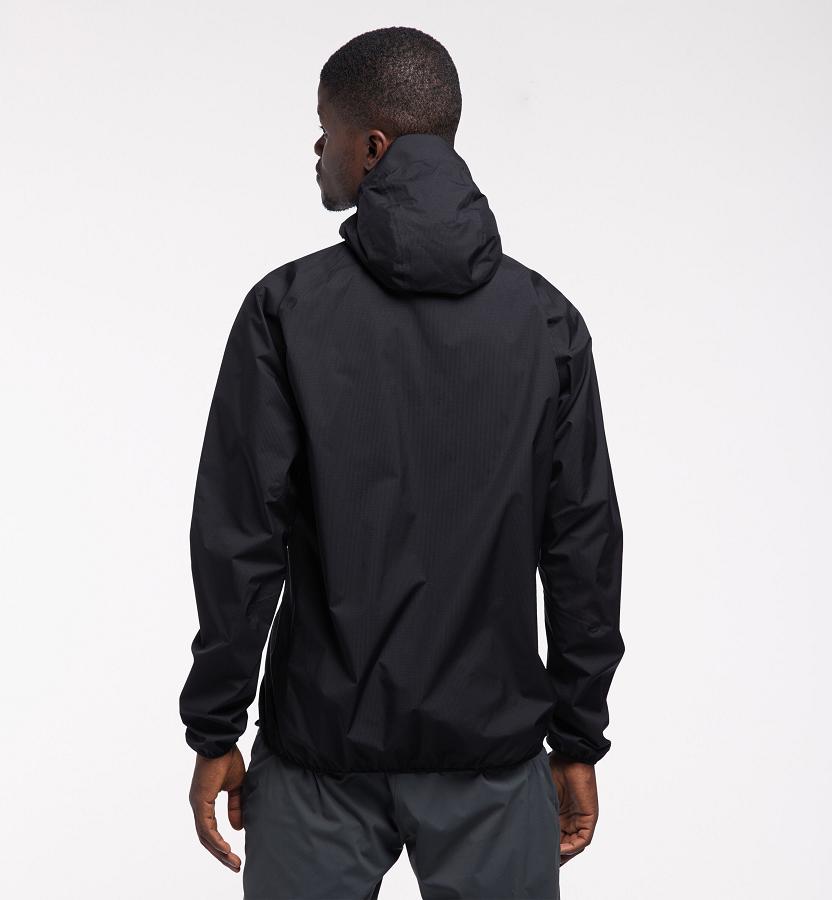 Haglöfs Mens L.I.M Proof Waterproof Jacket Black New Zealand 27951VOWG